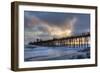 Sunset Through Oceanside Pier-Chris Moyer-Framed Photographic Print