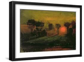 Sunset through Trees, c.1855-Francis Danby-Framed Giclee Print