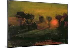 Sunset through Trees, c.1855-Francis Danby-Mounted Giclee Print