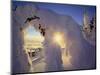 Sunset Thru the Snowghosts, Big Mountain, Whitefish, Montana, USA-Chuck Haney-Mounted Photographic Print