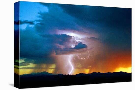 Sunset Thunderstorm-Douglas Taylor-Stretched Canvas