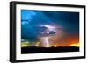 Sunset Thunderstorm-Douglas Taylor-Framed Premium Photographic Print