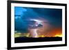 Sunset Thunderstorm-Douglas Taylor-Framed Photographic Print