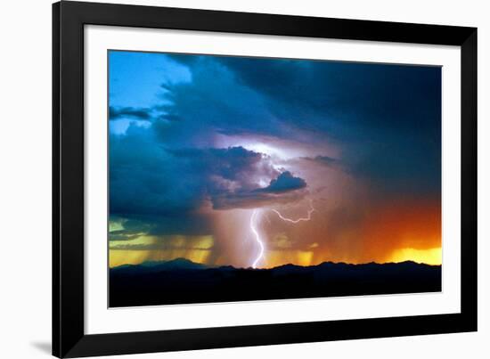 Sunset Thunderstorm-Douglas Taylor-Framed Photographic Print