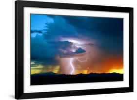 Sunset Thunderstorm-Douglas Taylor-Framed Photographic Print