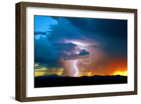 Sunset Thunderstorm-Douglas Taylor-Framed Photographic Print