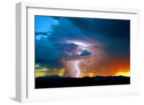 Sunset Thunderstorm-Douglas Taylor-Framed Photographic Print