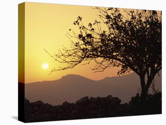 Sunset, Tilos, Dodecanese, Greek Islands, Greece, Europe-Ken Gillham-Stretched Canvas