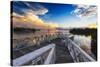 Sunset to Relax, La Parguera, Puerto Rico-George Oze-Stretched Canvas