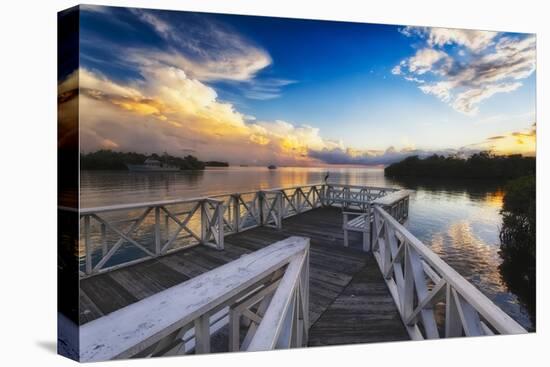 Sunset to Relax, La Parguera, Puerto Rico-George Oze-Stretched Canvas