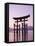 Sunset, Torii Gate, Itsukushima Shrine, Miyajima Island, Honshu, Japan-null-Framed Stretched Canvas