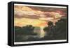 Sunset, Torrey Pines, San Diego County, California-null-Framed Stretched Canvas