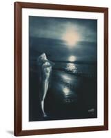 Sunset Trail-Edward S. Curtis-Framed Giclee Print