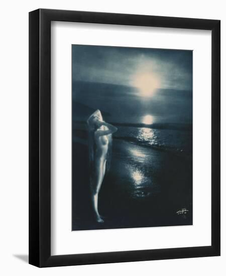 Sunset Trail-Edward S. Curtis-Framed Giclee Print