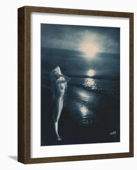 Sunset Trail-Edward S. Curtis-Framed Giclee Print