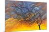 Sunset Tree-Michelle Faber-Mounted Giclee Print