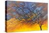 Sunset Tree-Michelle Faber-Stretched Canvas