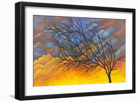 Sunset Tree-Michelle Faber-Framed Giclee Print