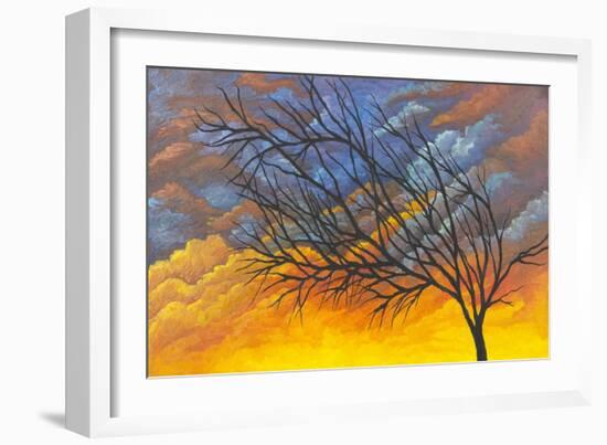 Sunset Tree-Michelle Faber-Framed Giclee Print