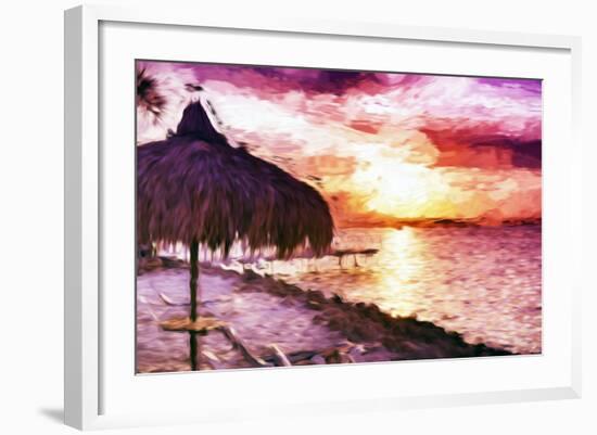 Sunset Trip II - In the Style of Oil Painting-Philippe Hugonnard-Framed Giclee Print