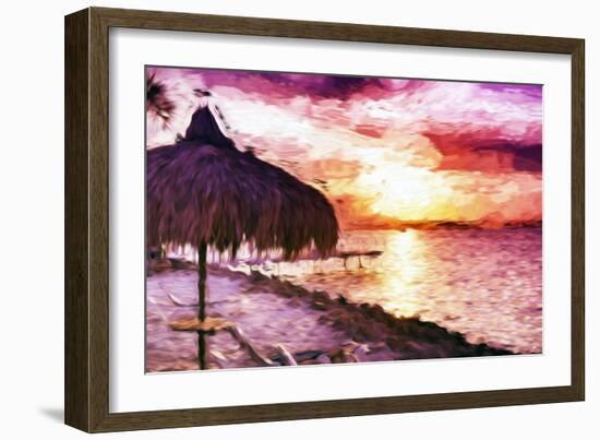 Sunset Trip II - In the Style of Oil Painting-Philippe Hugonnard-Framed Giclee Print