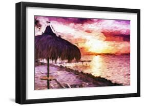 Sunset Trip II - In the Style of Oil Painting-Philippe Hugonnard-Framed Giclee Print