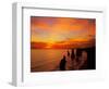 Sunset, Twelve Apostles, Port Campbell National Park, Great Ocean Road, Victoria, Australia-David Wall-Framed Photographic Print