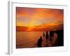 Sunset, Twelve Apostles, Port Campbell National Park, Great Ocean Road, Victoria, Australia-David Wall-Framed Photographic Print