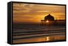 Sunset Under the Pier-George Johnson-Framed Stretched Canvas