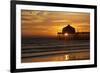 Sunset Under the Pier-George Johnson-Framed Photographic Print