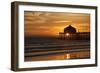 Sunset Under the Pier-George Johnson-Framed Photographic Print