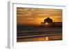 Sunset Under the Pier-George Johnson-Framed Photographic Print