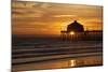 Sunset Under the Pier-George Johnson-Mounted Photographic Print