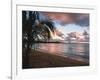 Sunset, Vacia Talega Beach, Puerto Rico-George Oze-Framed Photographic Print