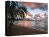 Sunset, Vacia Talega Beach, Puerto Rico-George Oze-Stretched Canvas