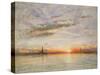 Sunset, Venice, 1902-Albert Goodwin-Stretched Canvas