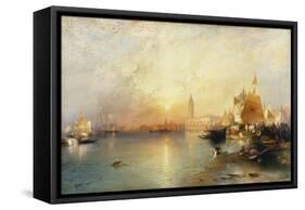 Sunset, Venice; Santa Maria and the Ducal Palace, 1902-Thomas Moran-Framed Stretched Canvas