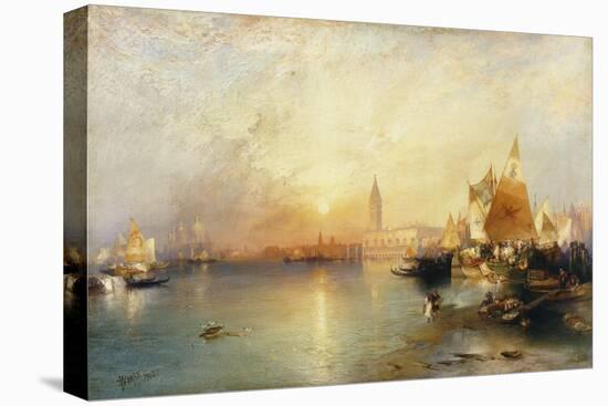 Sunset, Venice; Santa Maria and the Ducal Palace, 1902-Thomas Moran-Stretched Canvas