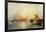 Sunset, Venice; Santa Maria and the Ducal Palace-Moran Thomas-Framed Giclee Print