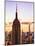 Sunset View, Empire State Building and One World Trade Center (1WTC), Manhattan, NYC, Colors-Philippe Hugonnard-Mounted Art Print