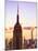 Sunset View, Empire State Building and One World Trade Center (1Wtc), Manhattan, NYC, US, Colors-Philippe Hugonnard-Mounted Premium Photographic Print