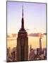 Sunset View, Empire State Building and One World Trade Center (1Wtc), Manhattan, NYC, US, Colors-Philippe Hugonnard-Mounted Photographic Print