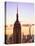 Sunset View, Empire State Building and One World Trade Center (1Wtc), Manhattan, NYC, US, Colors-Philippe Hugonnard-Stretched Canvas