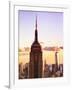 Sunset View, Empire State Building and One World Trade Center (1Wtc), Manhattan, NYC, US, Colors-Philippe Hugonnard-Framed Photographic Print