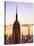 Sunset View, Empire State Building and One World Trade Center (1Wtc), Manhattan, NYC, US, Colors-Philippe Hugonnard-Stretched Canvas