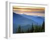 Sunset View from Deer Park, Olympic National Park, Washington, USA-Don Paulson-Framed Photographic Print