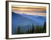 Sunset View from Deer Park, Olympic National Park, Washington, USA-Don Paulson-Framed Photographic Print