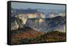 Sunset, View from Kolob Terrace, Zion National Park, Utah, USA-Michel Hersen-Framed Stretched Canvas