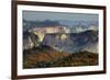 Sunset, View from Kolob Terrace, Zion National Park, Utah, USA-Michel Hersen-Framed Photographic Print