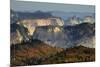 Sunset, View from Kolob Terrace, Zion National Park, Utah, USA-Michel Hersen-Mounted Photographic Print